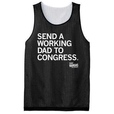 Tony Vargas Send A Working Dad To Congress Mesh Reversible Basketball Jersey Tank