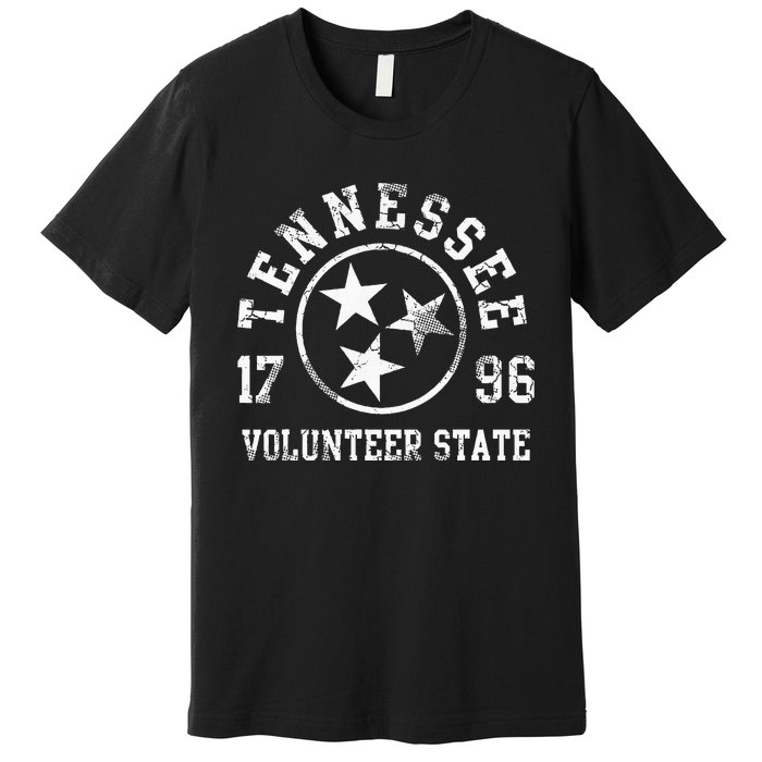 Tennessee Volunteer State Home Family Vintage Fade Orange Premium T-Shirt