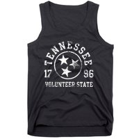 Tennessee Volunteer State Home Family Vintage Fade Orange Tank Top