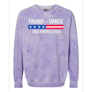 Trump Vance Save America 2024 Usa Election Colorblast Crewneck Sweatshirt