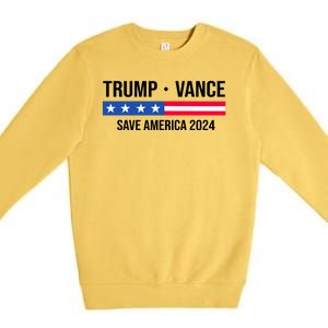 Trump Vance Save America 2024 Usa Election Premium Crewneck Sweatshirt