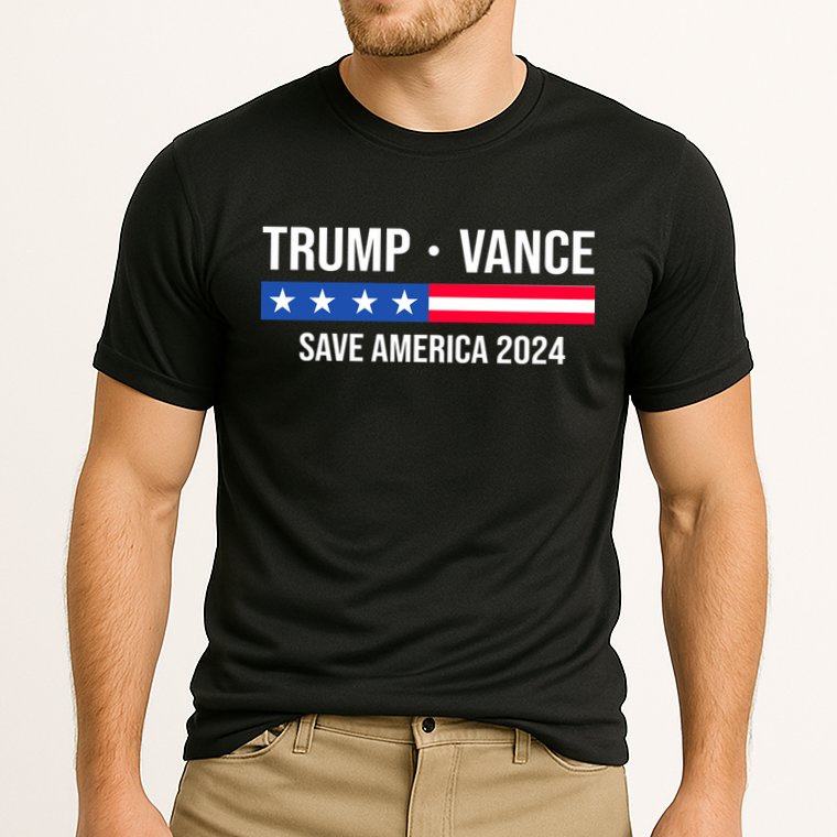 Trump Vance Save America 2024 Usa Election Cooling Performance Crew T-Shirt