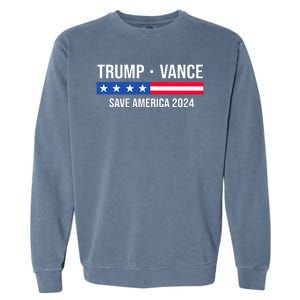 Trump Vance Save America 2024 Usa Election Garment-Dyed Sweatshirt