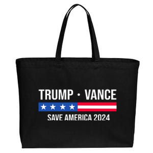 Trump Vance Save America 2024 Usa Election Cotton Canvas Jumbo Tote