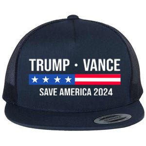 Trump Vance Save America 2024 Usa Election Flat Bill Trucker Hat