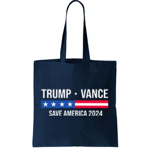 Trump Vance Save America 2024 Usa Election Tote Bag