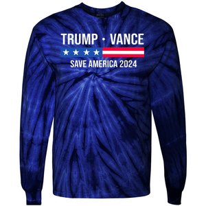 Trump Vance Save America 2024 Usa Election Tie-Dye Long Sleeve Shirt