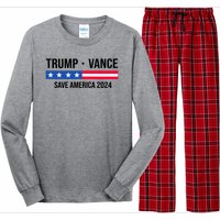 Trump Vance Save America 2024 Usa Election Long Sleeve Pajama Set