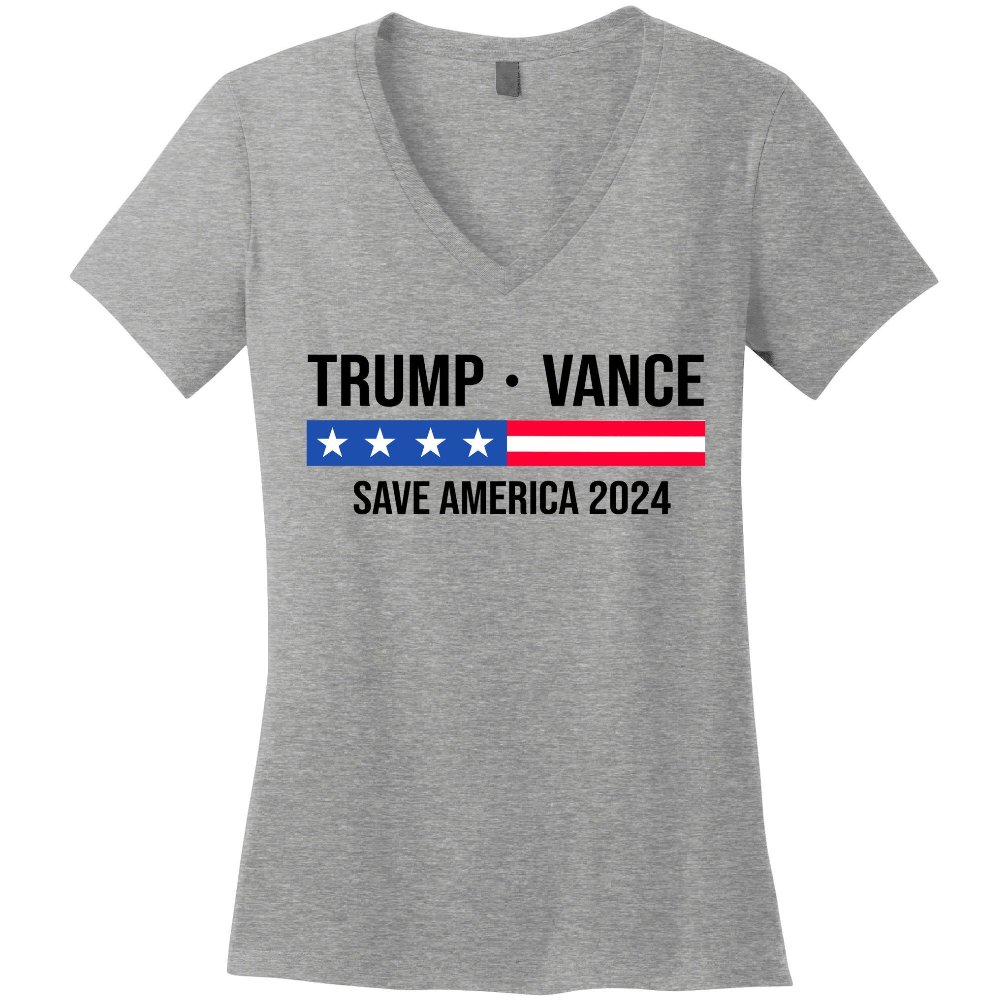 Trump Vance Save America 2024 Usa Election Women's V-Neck T-Shirt