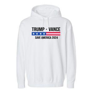 Trump Vance Save America 2024 Usa Election Garment-Dyed Fleece Hoodie