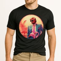 Trump Vice Style Sunglasses And Flamingos In Miami Cooling Performance Crew T-Shirt