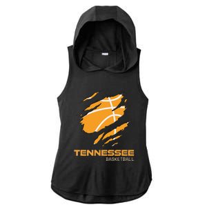 The Volunteer State Fan Tennesseean Tennessee Basketball Ladies PosiCharge Tri-Blend Wicking Draft Hoodie Tank