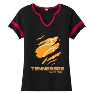 The Volunteer State Fan Tennesseean Tennessee Basketball Ladies Halftime Notch Neck Tee