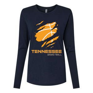 The Volunteer State Fan Tennesseean Tennessee Basketball Womens Cotton Relaxed Long Sleeve T-Shirt