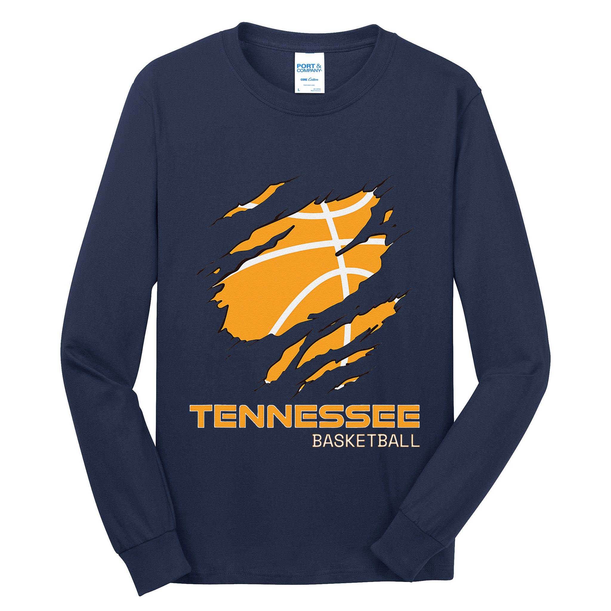 The Volunteer State Fan Tennesseean Tennessee Basketball Tall Long Sleeve T-Shirt