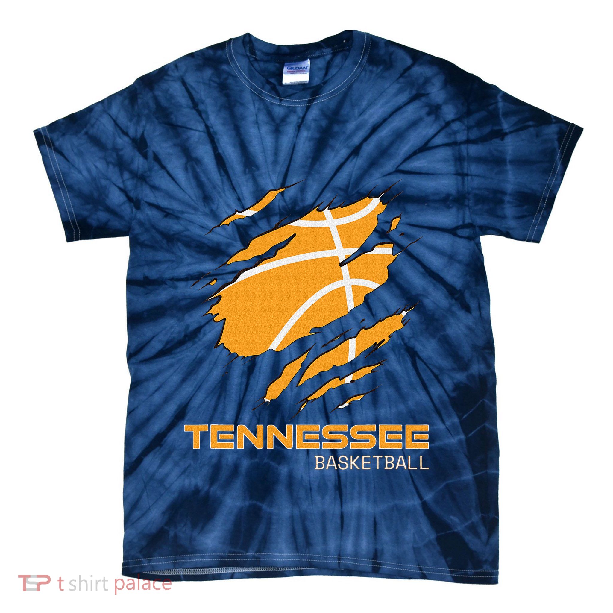 The Volunteer State Fan Tennesseean Tennessee Basketball Tie-Dye T-Shirt
