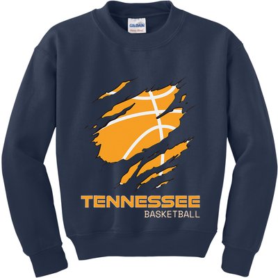 The Volunteer State Fan Tennesseean Tennessee Basketball Kids Sweatshirt