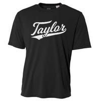 Taylor Varsity Script Athletic Jersey Name Style Cooling Performance Crew T-Shirt