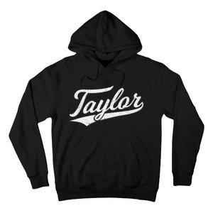 Taylor Varsity Script Athletic Jersey Name Style Hoodie