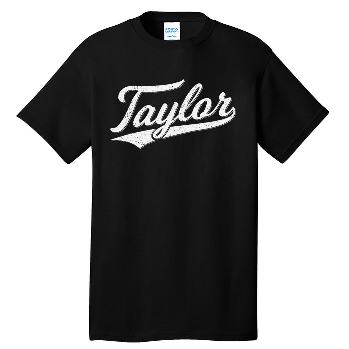 Taylor Varsity Script Athletic Jersey Name Style Tall T-Shirt