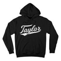 Taylor Varsity Script Athletic Jersey Name Style Tall Hoodie