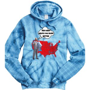 Trump Vs. Sleepy Joe Red Light Usa Map Funny Political Tie Dye Hoodie