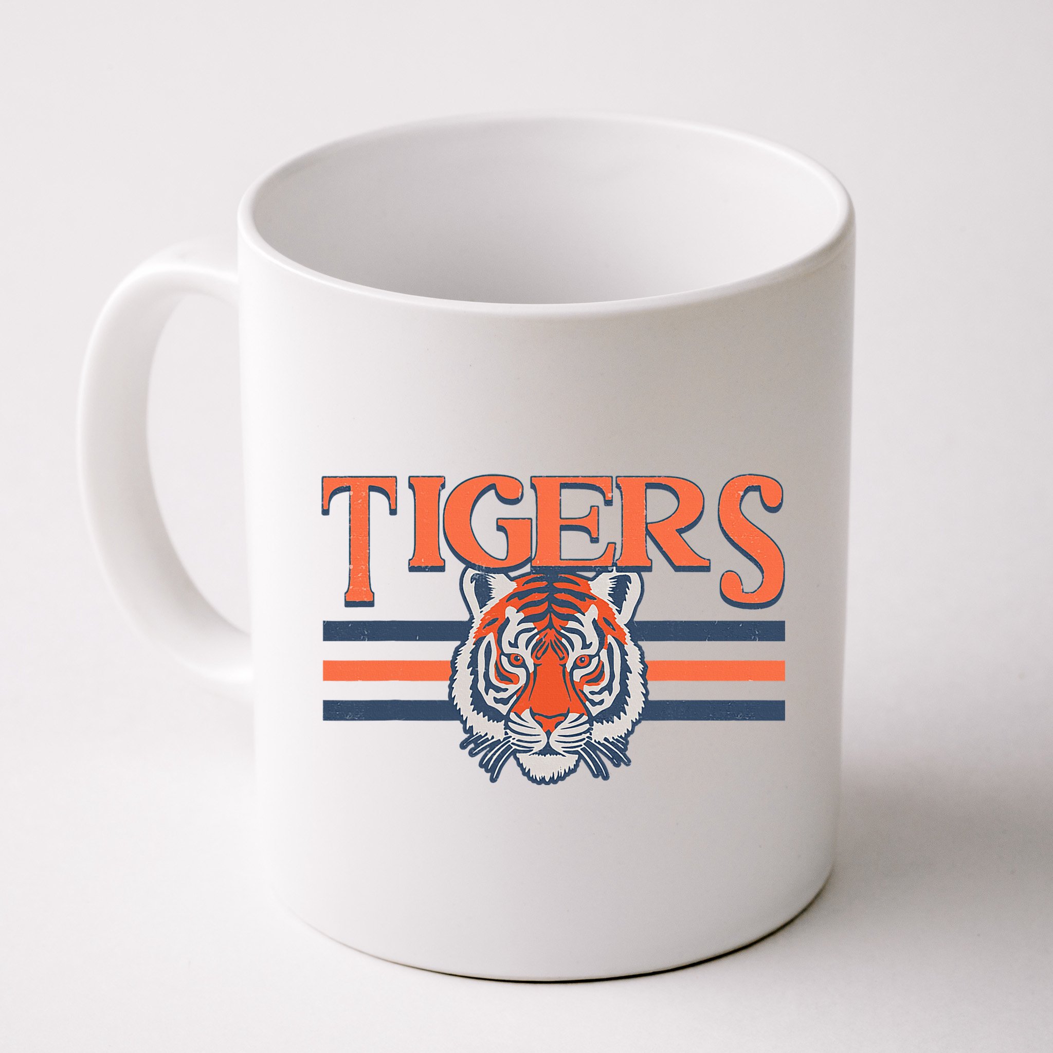 Tigers Vintage Sports Name Design Mug