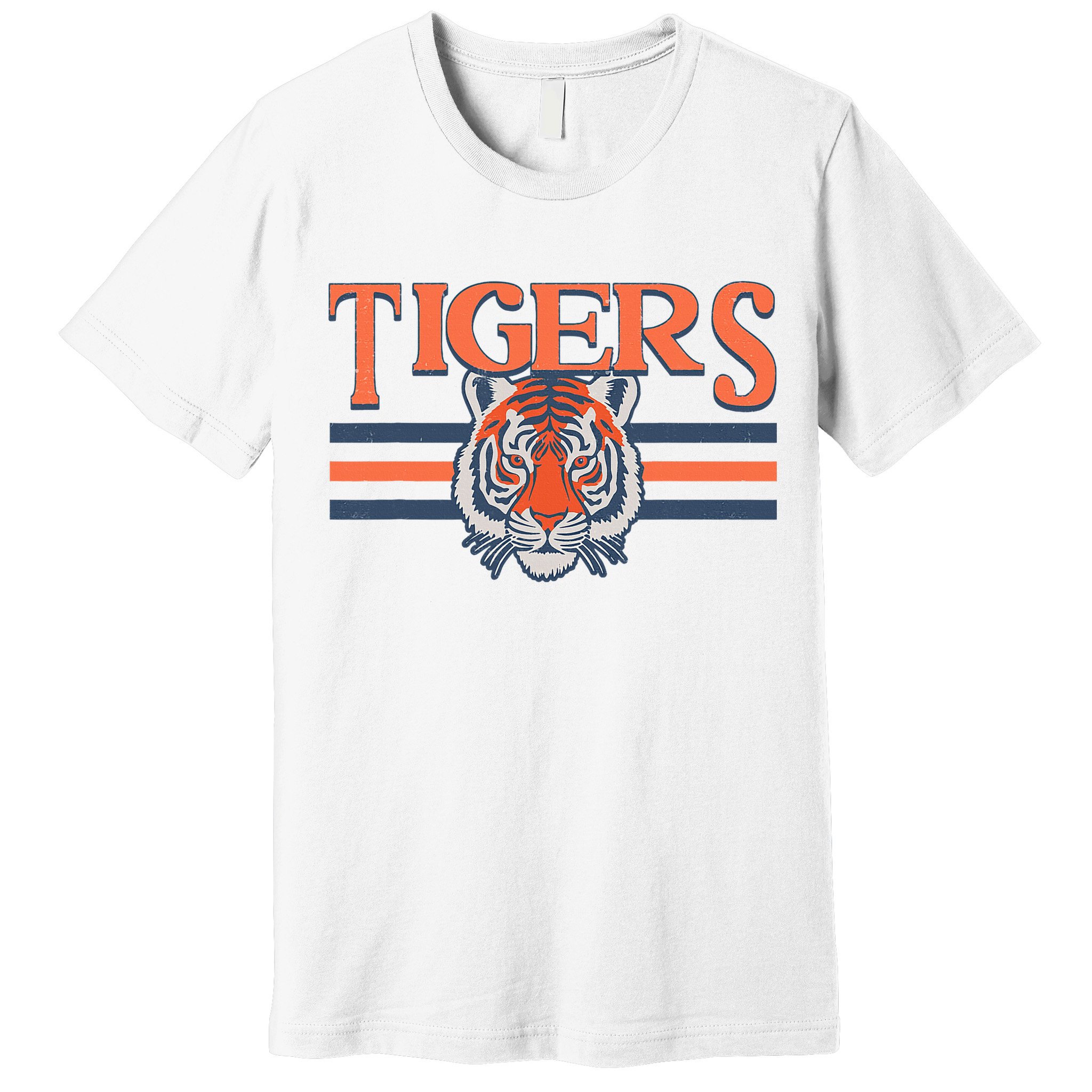Tigers Vintage Sports Name Design Premium T-Shirt
