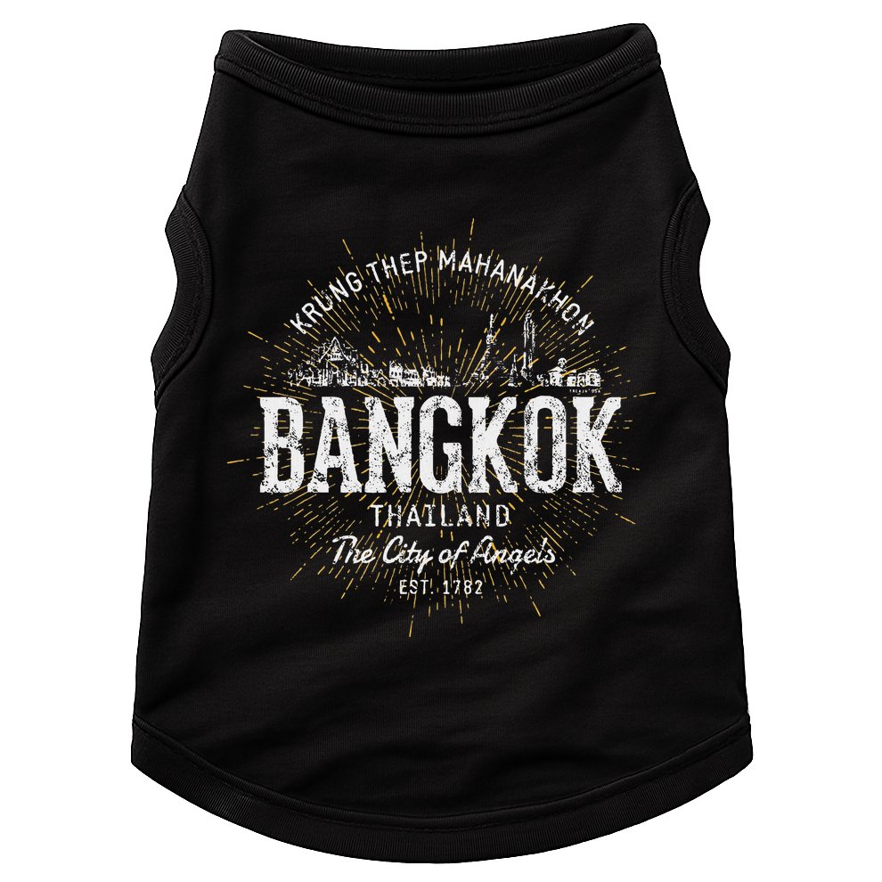 Thailand Vintage Style Retro Bangkok Doggie Tank