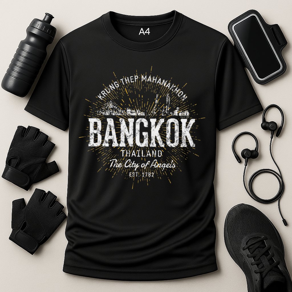 Thailand Vintage Style Retro Bangkok Performance Shirt