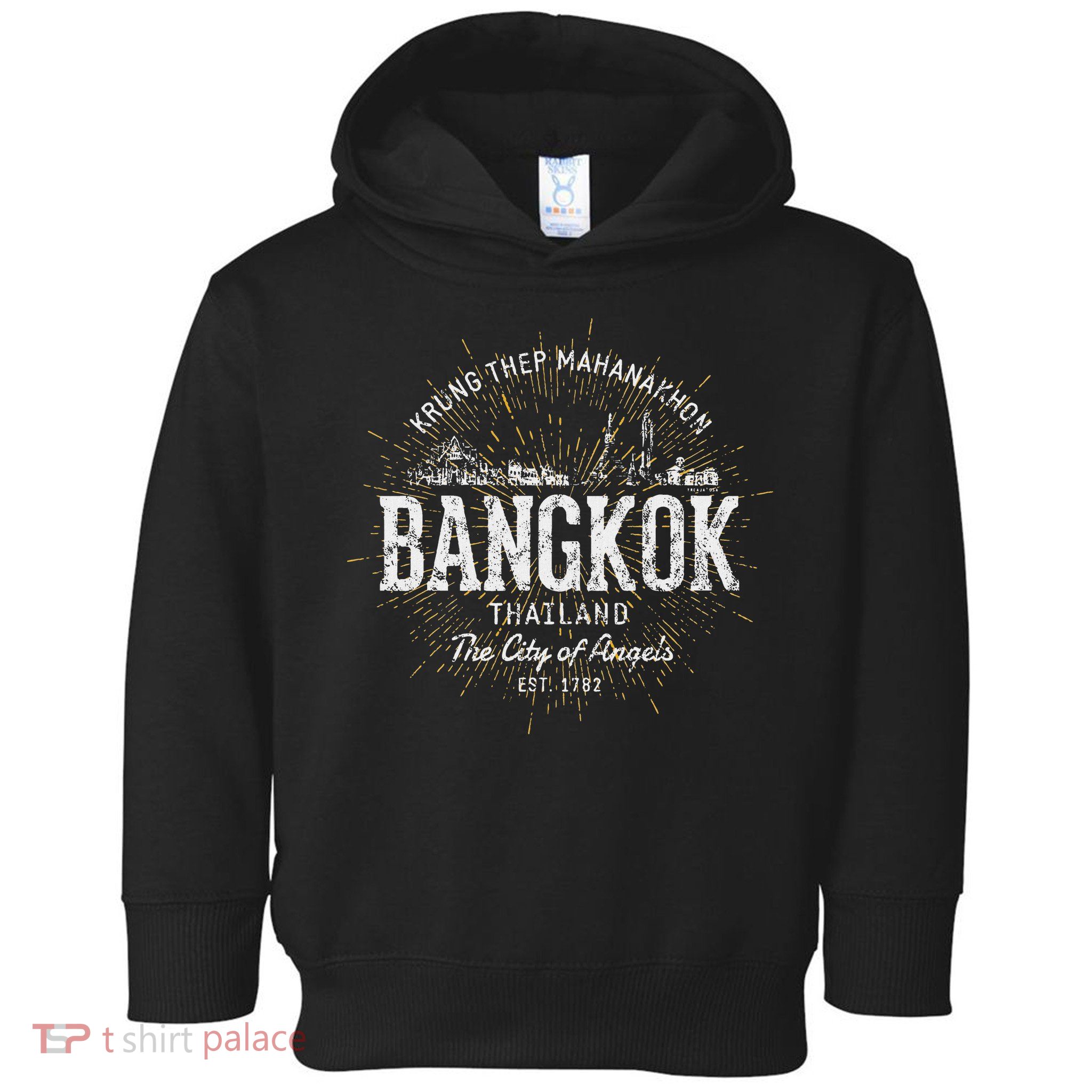 Thailand Vintage Style Retro Bangkok Toddler Hoodie