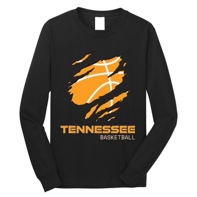 The Volunteer State Fan Tennesseean Tennessee Basketball Long Sleeve Shirt