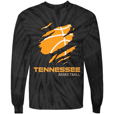 The Volunteer State Fan Tennesseean Tennessee Basketball Tie-Dye Long Sleeve Shirt