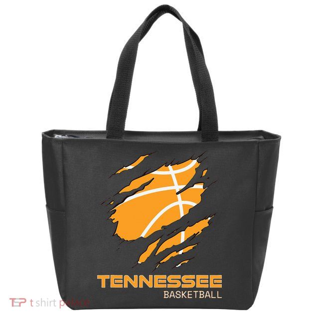 The Volunteer State Fan Tennesseean Tennessee Basketball Zip Tote Bag
