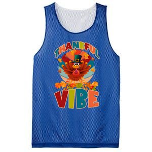 Thankful Vibe Turkey Saying Thanksgiving Cool Gift Mesh Reversible Basketball Jersey Tank