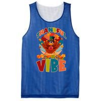 Thankful Vibe Turkey Saying Thanksgiving Cool Gift Mesh Reversible Basketball Jersey Tank