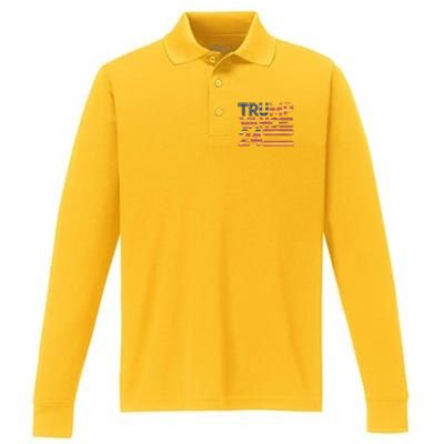 Trump Vance Performance Long Sleeve Polo