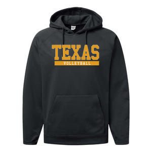 Texas Volleyball Performance Fleece Hoodie