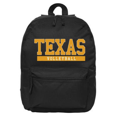 Texas Volleyball 16 in Basic Backpack