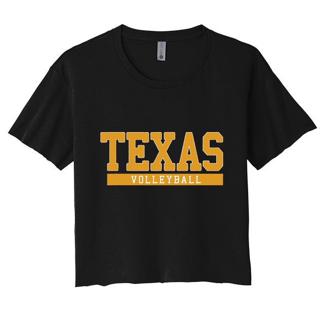 Texas Volleyball Crop Top