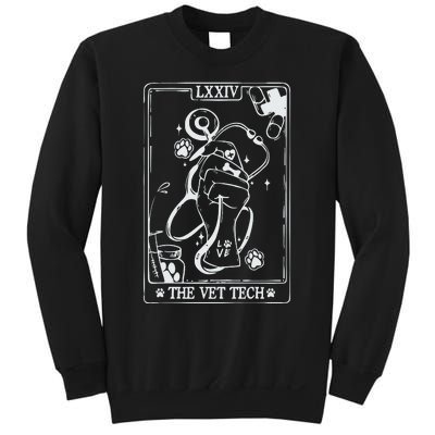 The Vet Tech Tarot Card Funny Veterinary Tech Sweatshirt