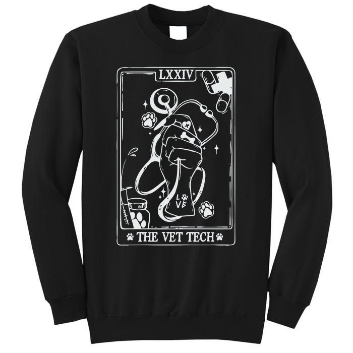 The Vet Tech Tarot Card Funny Veterinary Tech Sweatshirt