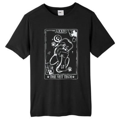 The Vet Tech Tarot Card Funny Veterinary Tech Tall Fusion ChromaSoft Performance T-Shirt