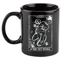 The Vet Tech Tarot Card Funny Veterinary Tech 11oz C Handle Ceramic Mug