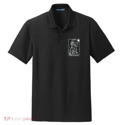 The Vet Tech Tarot Card Funny Veterinary Tech Dry Zone Grid Polo