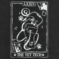The Vet Tech Tarot Card Funny Veterinary Tech 25L Jumbo Tote
