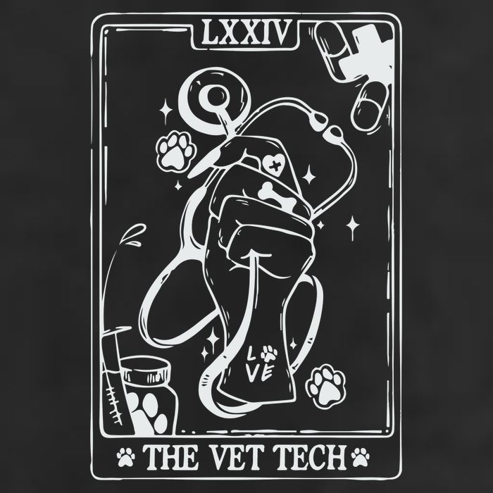 The Vet Tech Tarot Card Funny Veterinary Tech 25L Jumbo Tote