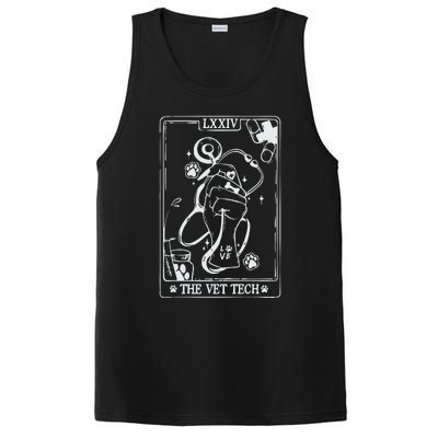 The Vet Tech Tarot Card Funny Veterinary Tech PosiCharge Competitor Tank