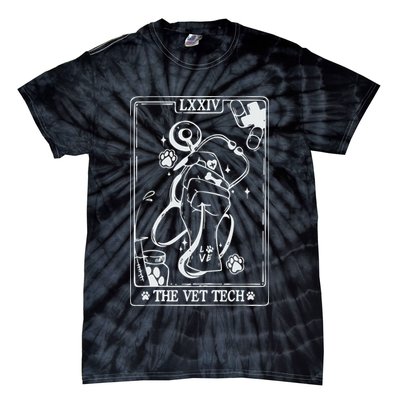 The Vet Tech Tarot Card Funny Veterinary Tech Tie-Dye T-Shirt