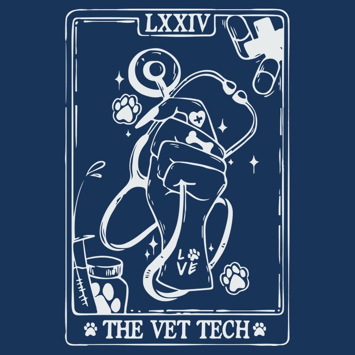 The Vet Tech Tarot Card Funny Veterinary Tech Infant Baby Jersey Bodysuit